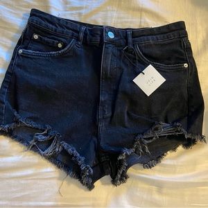 ZARA hi-rise jean shorts